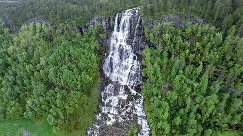 Tvindefossen Waterfall Norway