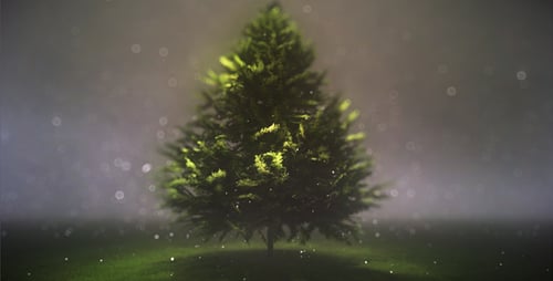 Magischer und verträumter Weihnachtsbaum