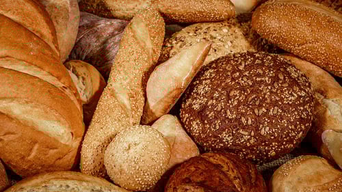 Variety of Delicious Breads and Rolls Close-Up