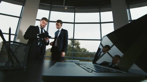Business Meeting In a Modern Office