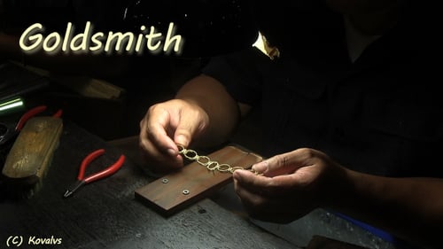 Man Making Jewelry