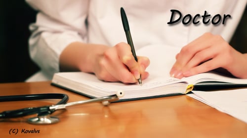 Doctor Writing The Note