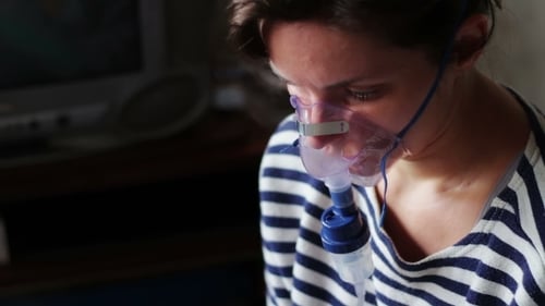 Procédure Inhalation De La Femme.