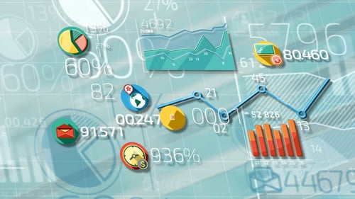 Flat Animated Icons Business Infographics