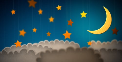Schleife zum Verzieren von Wolken für Kinder