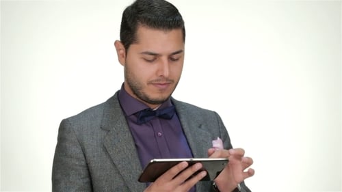 Businessman Using a Tablet
