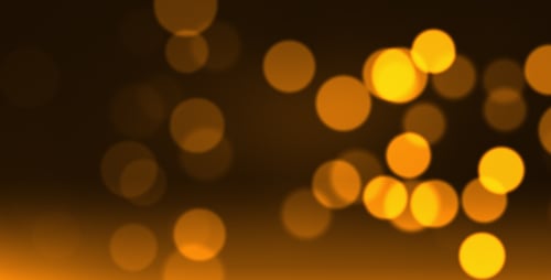 Animated Golden Bokeh Light Overlay Background