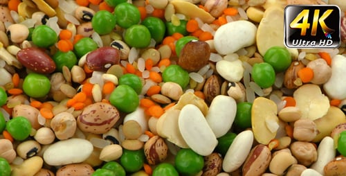 Assorted Uncooked Legumes Filling the Frame