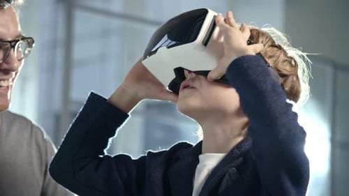 Boy with VR Glasses