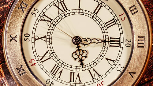 Spiral Clock Track Of Time