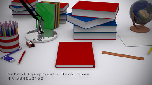 School Equipment - Book Open