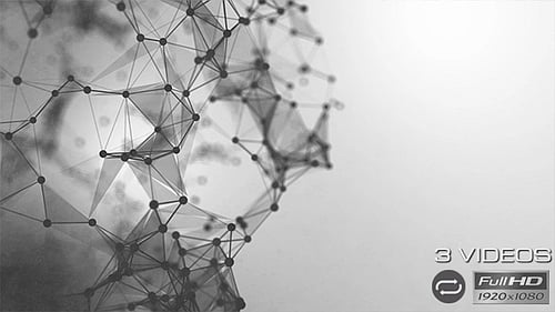 Abstract Digital Plexus Network Loop Backgrounds Collection
