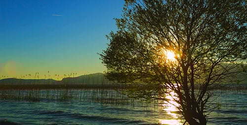 Sea and Lake (Sunset)