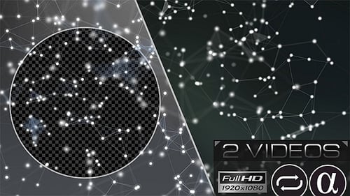 Abstract Digital Network Connection Background Motion Graphic