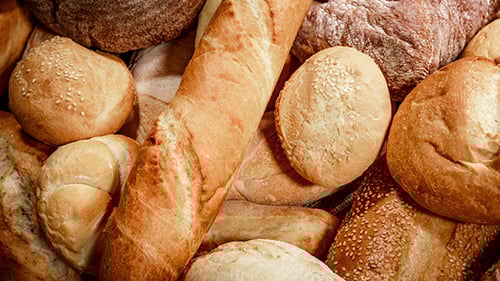 Artisan Breads Displayed in Appealing Close Up