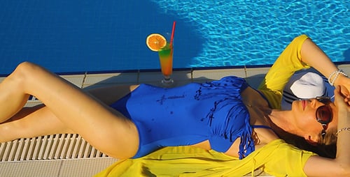 Woman At The Pool