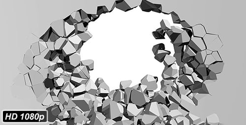 Muro de hormigón desmoronado