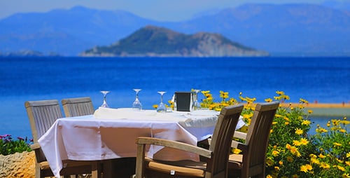 Dinner Table At The Beach