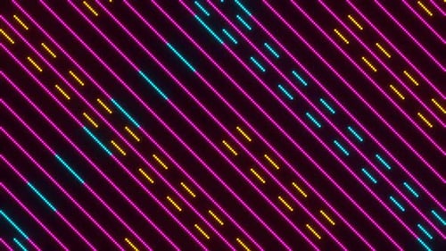 Hintergrund der schwebenden Neonpixellinien