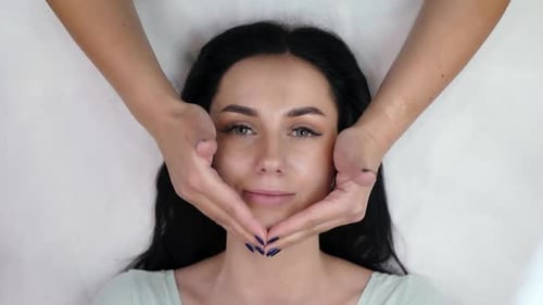 Relaxing Facial Massage in Spa
