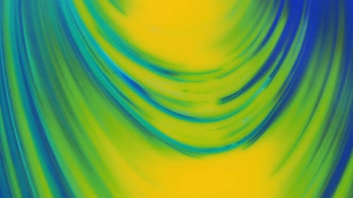 Abstract Swirling Background with Blue, Green and Yellow