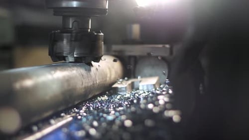 Fräsmaschine produziert Metalldrehmaschine Detail auf Fabrik