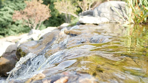 Waterfall in a Stones