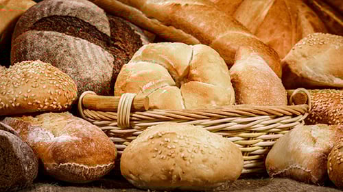Assortment of Breads Rolls and Baguettes