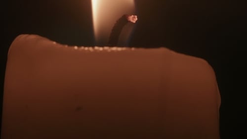 Brennende Kerze Weihnachtsabend-Atmosphäre