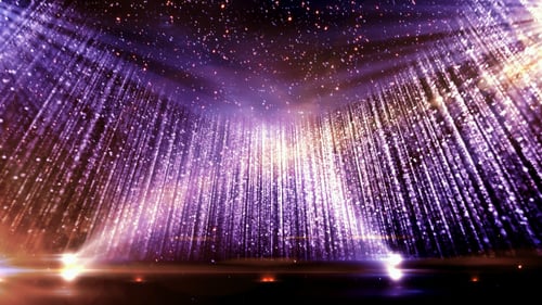 Sparkling Purple Light Curtain Stage Background Loop
