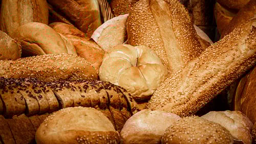 Variety of Golden Brown Bread Close Up
