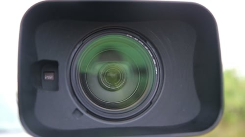 Digital Video Camera Lens With a Hood