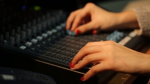 Sound Music Mixer Control Panel