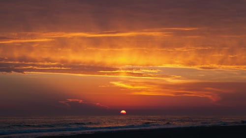Coastal Sunset at the Beach