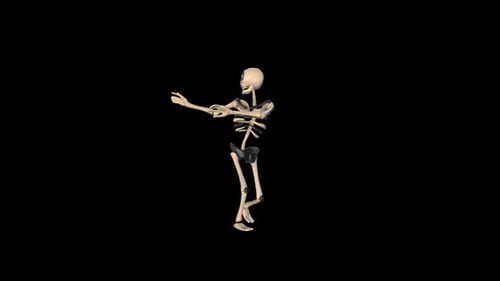 Stylized 3D Skeleton Dancing for Spooky Halloween Content