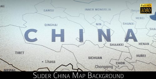 Panning Over an Illustrated Map of China