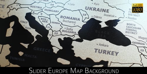 Detailed Europe Map Close-Up, Travel Destinations
