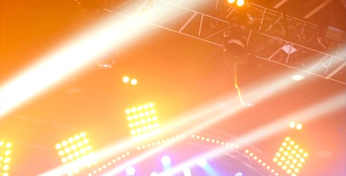 Moving Stage Lights at a Concert
