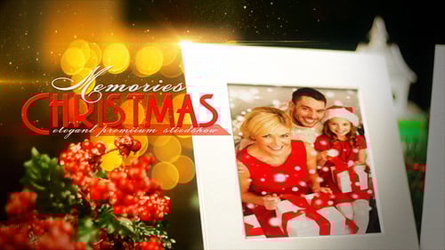 Christmas Family Photo Slideshow with Festive Memories