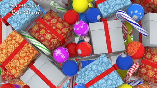 Christmas Gift Box and Ornament Transition