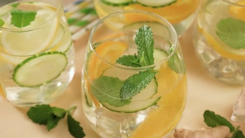 Refreshing Citrus Infused Water with Mint