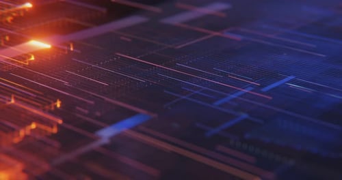 Futuristic technology abstract VJ background.