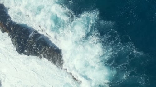Sea Surf The Atlantic Ocean Aerial View