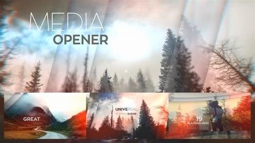 Dynamic Media Opener with Modern Cinematic Transitions