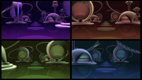 Night Future City (4-Pack)