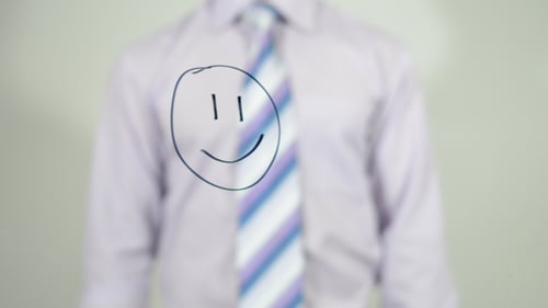 Drawing Smiley Face on Glass