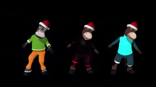 Donkeys Loop Dancing