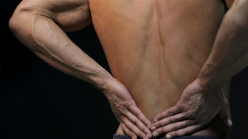 Man Knead The The Back Muscles