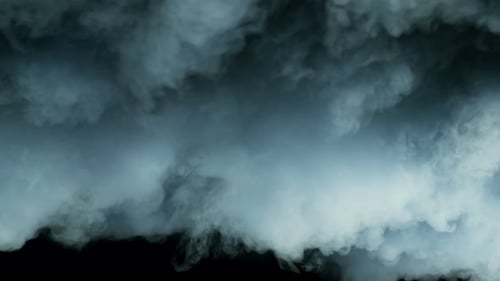 Wolken und Blitze