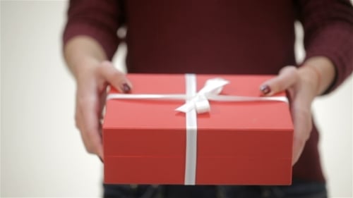 Girl Gives a Gift